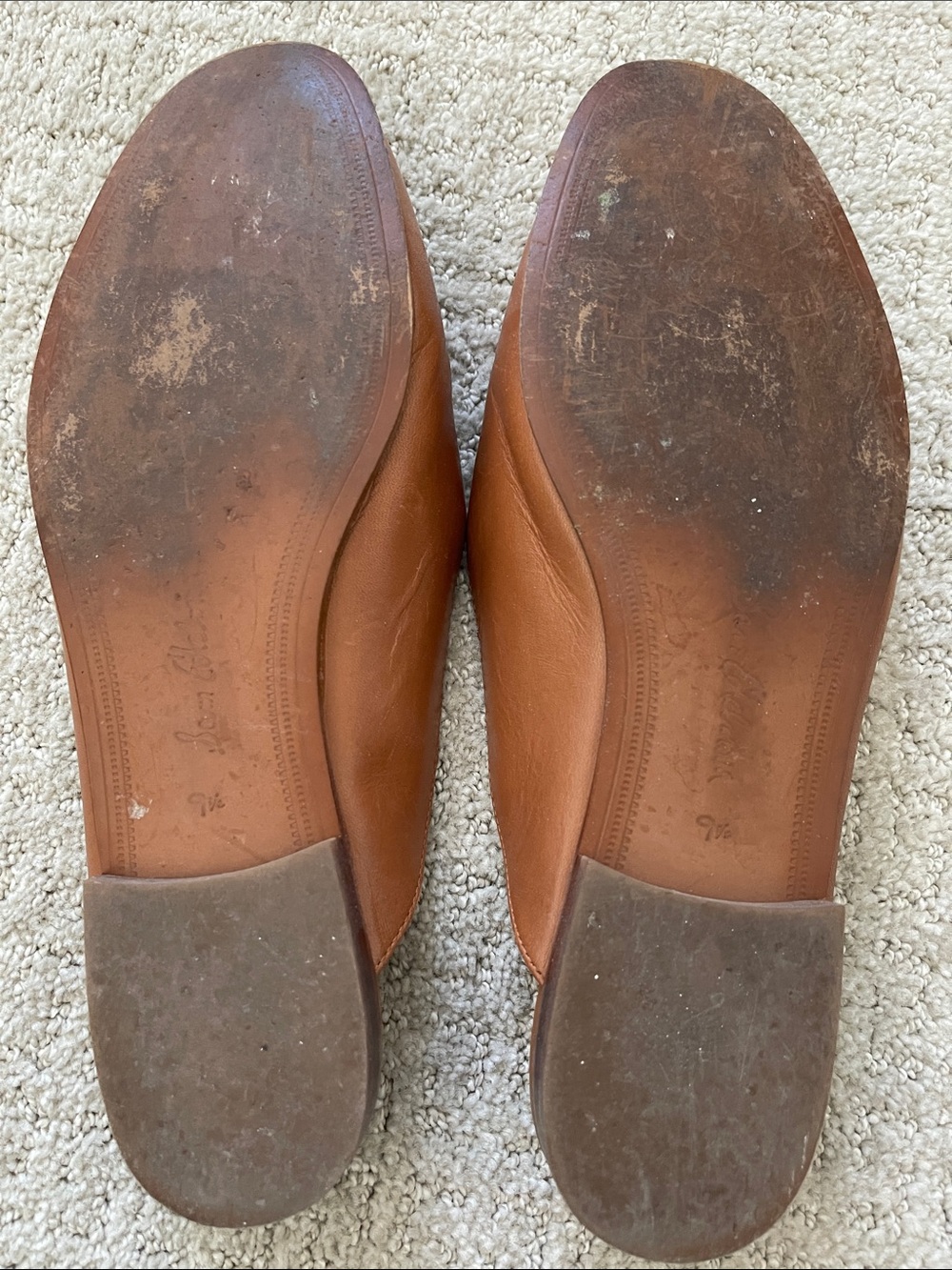 Sam Edelman Linnie Brown Leather Mule Loafers with Gold Bit - Picture 3 of 3